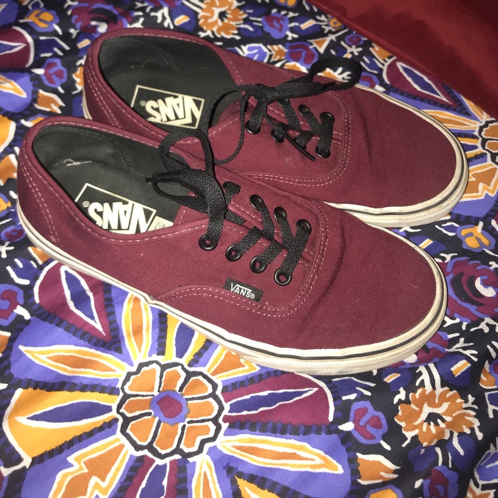Burgundy Vans